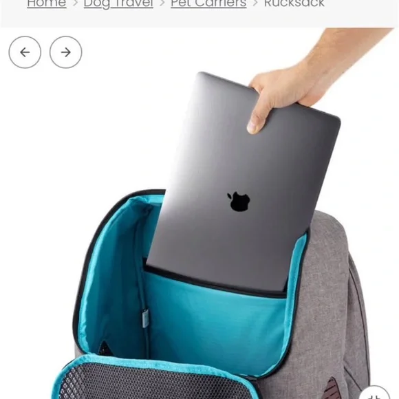 Gray and Brown Pet Carrier Backpack - Picture 6 of 11